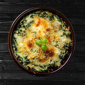 Spinach gratin